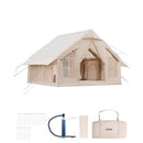 VEVOR Tente de Camping Gonflable, 3x3x2,3 m, Tente de Glamping pour 4 à 6 Personnes Oxford 300D Facile à Installer, avec Pompe à Main, Portes, Fenêtres en Maille, Sac de Rangement, Transport Simple - image 2