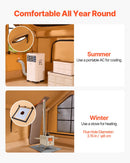 VEVOR Tente de Camping Gonflable, 4 x 3 x 2,2 m, Tente de Glamping pour 5 à 8 Personnes avec Pompe à Main, 2 Puits de Lumière, Auvent, Portes, Fenêtres en Maille, Sac de Rangement, Facile à Installer - image 8