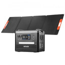 VEVOR Station Électrique Portable 2160 Wh Générateur Solaire Portable 2400 W Panneau Solaire Pliable 200 W pour Alimentation Camping Véhicules de Loisirs, 10 Ports de Sortie, Puissance Entrée Réglable - image 2