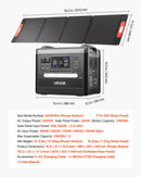 VEVOR Station Électrique Portable 2160 Wh Générateur Solaire Portable 2400 W Panneau Solaire Pliable 200 W pour Alimentation Camping Véhicules de Loisirs, 10 Ports de Sortie, Puissance Entrée Réglable - image 8