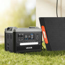 VEVOR Station Électrique Portable 2160 Wh Générateur Solaire Portable 2400 W Panneau Solaire Pliable 200 W pour Alimentation Camping Véhicules de Loisirs, 10 Ports de Sortie, Puissance Entrée Réglable - image 9
