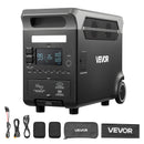 VEVOR Station Électrique Portable 3840 Wh Générateur Solaire 3600 W avec 10 Sorties, Puissance d'Entrée Réglable, Batterie de Secours LiFePO4 Extensible pour Camping-car (Panneau Solaire Non Inclus)