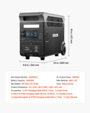 VEVOR Station Électrique Portable 3840 Wh Générateur Solaire 3600 W avec 10 Sorties, Puissance d'Entrée Réglable, Batterie de Secours LiFePO4 Extensible pour Camping-car (Panneau Solaire Non Inclus) - image 8