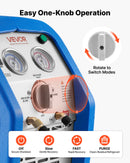 VEVOR Station de Récupération Fluides Frigorigènes 1 HP, Récupérateur de Fluide Frigorigène Double Cylindre, pour Réfrigérant Liquide Vapeur CVC Climatisation Auto, Groupe de Récupération Portable - image 5