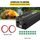 VEVOR Onduleur à onde sinusoïdale modifiée, 6000 W, onduleur de voiture CC 12 V vers CA 230 V, avec écran LCD, prise EU, indicateur LED, pour camping-car, camion, voiture, bateau, voyage - image 6