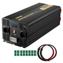 VEVOR Onduleur à onde sinusoïdale modifiée, 6000 W, onduleur de voiture CC 12 V vers CA 230 V, avec écran LCD, prise EU, indicateur LED, pour camping-car, camion, voiture, bateau, voyage - image 9
