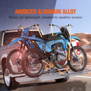 VEVOR Porte-Moto, Support de Moto sur Attelage en Alu pour 2 Motos, Charge 272 kg, avec Rampe Sangles et Stabilisateur, pour Scooter Tout-terrain Voiture Camion avec Récepteur d'Attelage de 50,8 mm - image 4