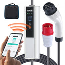 VEVOR Chargeur EV Portable Type 2 IEC6219 Chargeur Voiture Électrique 16 A 3,68 kW Monophasé 11 kW Triphasé Câble de Charge 7,5 m Prise CEE 16 LCD IP66 avec Sac de Rangement Crochet de Câble de Charge - image 2