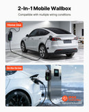 VEVOR Chargeur Voiture Électrique 22 kW Borne de Recharge Véhicule Électrique Mobile 32 A avec Câble Recharge Type 2 7 m, Prise CEE 32 A Triphasé, Écran LCD, Courant Réglable, Boîtier de Commande IP66 - image 6