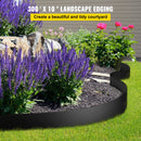 VEVOR Bordure de Paysage, 25,4 cm de Profondeur, Bordure Planche de Terrasse Enroulée, 91,4 m Longueur Totale Bordure Flexible pour Aménagement Paysager, Pelouse, Jardin, Contre Mauvaises Herbes, Noir - image 3