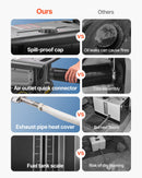 VEVOR Chauffage Diesel 5-8KW DC 12 V/24 V, Réchauffeur de Stationnement Portable, avec Contrôle par Application Bluetooth, Télécommande et Écran LCD, Réservoir 5 L, Design Chariot, pour Camion - image 4