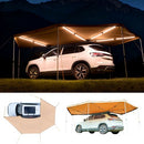 VEVOR Auvent 270 Degrés 5,7x2,1 m Auvent Voiture Latéral Rétractable Abri Autoportant Toutes Saisons pour Véhicule SUV Fourgonnettes Camionnettes Camping, avec Éclairage LED Intégré Imperméable UV50+ - image 2