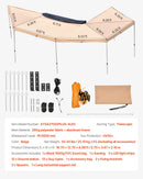 VEVOR Auvent 270 Degrés 5,7x2,1 m Auvent Voiture Latéral Rétractable Abri Autoportant Toutes Saisons pour Véhicule SUV Fourgonnettes Camionnettes Camping, avec Éclairage LED Intégré Imperméable UV50+ - image 8