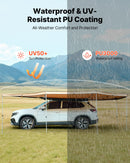 VEVOR Auvent 270 Degrés 6,09x2,10 m Auvent Voiture Latéral Rétractable Abri Autoportant Toutes Saisons pour Véhicule SUV Fourgonnettes Camionnettes Camping, Éclairage LED Intégré Imperméable UV50+ - image 7