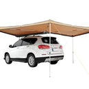 VEVOR Auvent Voiture Rétractable 270° 2,5 m Auvent Latéral Voiture PU3000 mm UV50+ Résistant Soleil/Eau/Vent avec Sac de Rangement en PVC, Auvent sur Côté/à l'Arrière pour Camions, SUV, Fourgonnettes