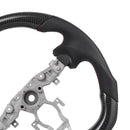VEVOR Volant Compatible avec Nissan 370Z (2008-2020), Volant de Direction en Fibre de Carbone, Forme en D, Méplat, Poignée en Cuir avec Texture Antidérapante et Coutures Précises, Remplacement, Noir - image 12