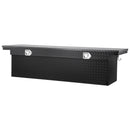 VEVOR Boîte à outils pour camion robuste en aluminium à texture diamant, 1774x507x379 mm, coffre à outils étanche pour benne de camionnette, camping-car, avec serrure, clés et poignées latérales, noir - image 10