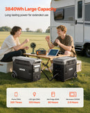 VEVOR Batterie Supplémentaire pour Station Électrique Portable, Batterie d'Extension LiFePO4 3840 Wh avec 3 Ports Sortie pour Bricolage, Camping, Voyages, Camping-cars, Activités Plein Air, Urgences - image 3