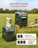 VEVOR Batterie Supplémentaire pour Station Électrique Portable, Batterie d'Extension LiFePO4 3840 Wh avec 3 Ports Sortie pour Bricolage, Camping, Voyages, Camping-cars, Activités Plein Air, Urgences - image 4