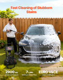 VEVOR Nettoyeur Haute Pression à Essence 200 bar Laveuse Haute Pression à Essence Max. 7 L/min pour Voitures, Clôtures, Allées, Maisons, Terrasses, Meubles, Pompe Alu, avec Pistolet et Lance, 4 Buses - image 3