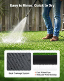 VEVOR Gazon Synthétique 457,2x213,36 cm, Tapis Gazon Artificiel, Hauteur de Fibre 3,5 cm, Rouleau de Pelouse Artificielle avec Trous de Drainage, pour Terrasse, Jardin, Balcon, Intérieur et Extérieur - image 5