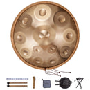 VEVOR Tambour à main, 550 mm et 12 notes, instrument à tambour handpan en ré mineur, avec maillets, support 440 Hz et sac de transport, tambour sonore en acier, instrument de percussion pour débutants