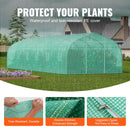 VEVOR Serre Tunnel Jardin, 900x300x200 cm, Tente Abri Plantes Toit Pointu, Cadre Acier Galvanisé, Couverture PE Verte, Porte à Glissière Enroulable, 12 Fenêtres, pour Extérieur Cultiver Légumes Fleurs - image 4