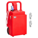 VEVOR Bidon d'Essence Diesel sur Roues, 121 L, Réservoir de Carburant, avec Pompe Transfert Carburant Électrique 12 V CC 9,5 L/min, Tuyau de Distribution 1,2 m, Buse Capteur Arrêt Automatique, Rouge - image 2