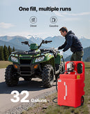 VEVOR Bidon d'Essence Diesel sur Roues, 121 L, Réservoir de Carburant, Pompe Transfert Carburant Électrique 12 V CC 56,7 L/min, Tuyau de Distribution 4 m, Buse Alliage Alu, pour Bateaux à Moteur, VTT - image 3