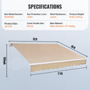 VEVOR Store Banne Manuel 3,6x3 m Auvent Rétractable Terrasse Extérieur 40°-90° Réglable Résistant au Vent/UV/Eau Auvent Pare-soleil Polyester avec Manivelle pour Patio, Arrière-cour, Jardin, Balcon - image 8