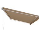 VEVOR Store Banne Manuel 4x2,4 m Auvent Rétractable Terrasse Extérieur 40°-90° Réglable Résistant au Vent/UV/Eau Auvent Pare-soleil Polyester avec Manivelle pour Patio, Arrière-cour, Jardin, Balcon - image 12