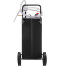 VEVOR Chariot de carburant, 35 gallons, réservoir de stockage d'essence 4 roues, pompe de transfert manuelle réservoir de carburant essence diesel pour voitures, tondeuses à gazon, VTT, bateaux, noir - image 12