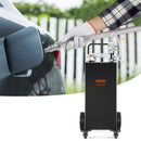VEVOR Chariot de carburant, 35 gallons, réservoir de stockage d'essence 4 roues, pompe de transfert manuelle réservoir de carburant essence diesel pour voitures, tondeuses à gazon, VTT, bateaux, noir - image 9