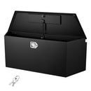 VEVOR Boîte à Outils pour Remorque 124,5x35,3x47 cm, Coffre de Timon ou Flèche de Remorque en Acier, pour Rangement Pick-up Caravane Véhicule Tout-terrain, Caisse à Outils avec Serrure et Clés