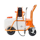 VEVOR Pulvérisateur de pelouse sur roue, pression réglable 0 à 90 PSI, pulvérisateur avec réservoir 60 L, avec 8 buses, 2 baguettes, couvercle à large ouverture pour jardin, désherbage, pulvérisation - image 11