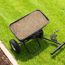 VEVOR Épandeur Engrais Capacité 59 kg Épandeur à Semence Largeur d'Épandage 0-3,66 m Semoir à Pousser pour Graines, Sel de Déneigement, Semer Jardinage, Pelouse, Gazon, avec Roues Pneumatiques 33 cm - image 9