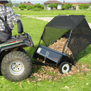 VEVOR Balayeuse à Gazon Tractée, 127 cm, Balai Ramasseur Herbes et Feuilles, Grande Capacité 736 L, Robuste et Réglable en Hauteur, pour Balayer Débris Secs Mauvaises Herbes de Jardin, Pelouse, Ferme - image 9