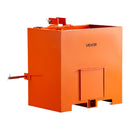 VEVOR Boîte de Ballast pour Tracteur 3 Points Catégorie 1, Charge Max. 363 kg, Boîte de Lest pour Tracteur et Chargeur, en Acier Q235, Volume 0,14 m³, avec Récepteur 55 mm, Porte Coulissante, Orange - image 10