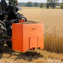 VEVOR Boîte de Ballast pour Tracteur 3 Points Catégorie 1, Charge Max. 363 kg, Boîte de Lest pour Tracteur et Chargeur, en Acier Q235, Volume 0,14 m³, avec Récepteur 55 mm, Porte Coulissante, Orange - image 9