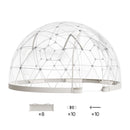 VEVOR Tente à Bulle Dôme, 3,6 x 2,2 m, Tente Igloo Transparente Résistante, 4 à 7 Personnes, avec Fenêtres, pour Extérieur, Camping, Terrasse, Arrière-cour, Fêtes, Anniversaires, Mariage - image 10