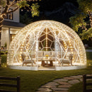 VEVOR Tente à Bulle Dôme, 3,6 x 2,2 m, Tente Igloo Transparente Résistante, 4 à 7 Personnes, avec Fenêtres, pour Extérieur, Camping, Terrasse, Arrière-cour, Fêtes, Anniversaires, Mariage