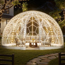 VEVOR Tente à Bulle Dôme, 4,5 x 2,9 m, Tente Igloo Transparente Résistante, 10 à 14 Personnes, avec Fenêtres, pour Extérieur, Camping, Terrasse, Arrière-cour, Fête, Anniversaire, Mariage - image 2