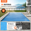 VEVOR Couverture solaire pour piscine, 10,97 x 5,49 m, bâches solaires rectangulaires pour piscine, épaisseur de 0,4 mm, protecteur de piscine pour piscine hors sol creusée, pour chauffer l'eau, bleu - image 3