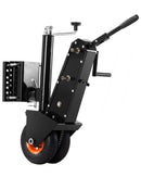 VEVOR Chariot de Remorque, Capacité Charge de Languette 227 kg, Hauteur 330-590 mm, Pneu Caoutchouc Pneumatique 22,8 cm, Entraînement Manuelle ou Par Clé Électrique, pour Déplacer Remorque Camping-car
