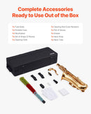 VEVOR Saxophone Ténor Si Bémol Kit Saxophone Débutants Laiton Résistant avec Étui de Transport, Bec, Sangles, Chiffon de Nettoyage, Gants, Sangle de cou, 23 Touches, pour Débutants, Étudiants, Doré - image 7