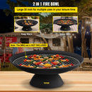 VEVOR Braséro Extérieur de Jardin Diamètre du Bol 76 cm Bol de Feu Extérieur Fonte Durable Peint en Noir Braséro Barbecue Bâton de Bois de Chauffage Fourni pour Profiter de Rassemblements Chaleureux - image 4