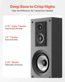 VEVOR Enceinte Colonne Paire Passive Tour de Son 3 Voies, avec Tweeter 19 mm 25,4 mm, Woofer 133,4 mm, Puissance de Crête 145 W, Réponse en Fréquence 70 Hz à 20 kHz, Boîtier MDF, pour Système Audio Domestique - image 4