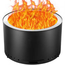 VEVOR Brasero à bois sans émission de fumée, 710x450 mm, foyer à feu avec bac à cendres amovible, foyer d'extérieur portable intérieur en acier inoxydable SUS430, pour camping en terrasse extérieure - image 2