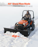 VEVOR Lame Chasse Neige Universelle, 122 cm, Lame de Déneigement en Acier Réglable en Hauteur et de Gauche à Droite, 3 Modes de Montage, pour la Plupart des VTT et UTV, sur Allées, Chemins de Ferme - image 3