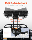 VEVOR Lame Chasse Neige Universelle, 122 cm, Lame de Déneigement en Acier Réglable en Hauteur et de Gauche à Droite, 3 Modes de Montage, pour la Plupart des VTT et UTV, sur Allées, Chemins de Ferme - image 4